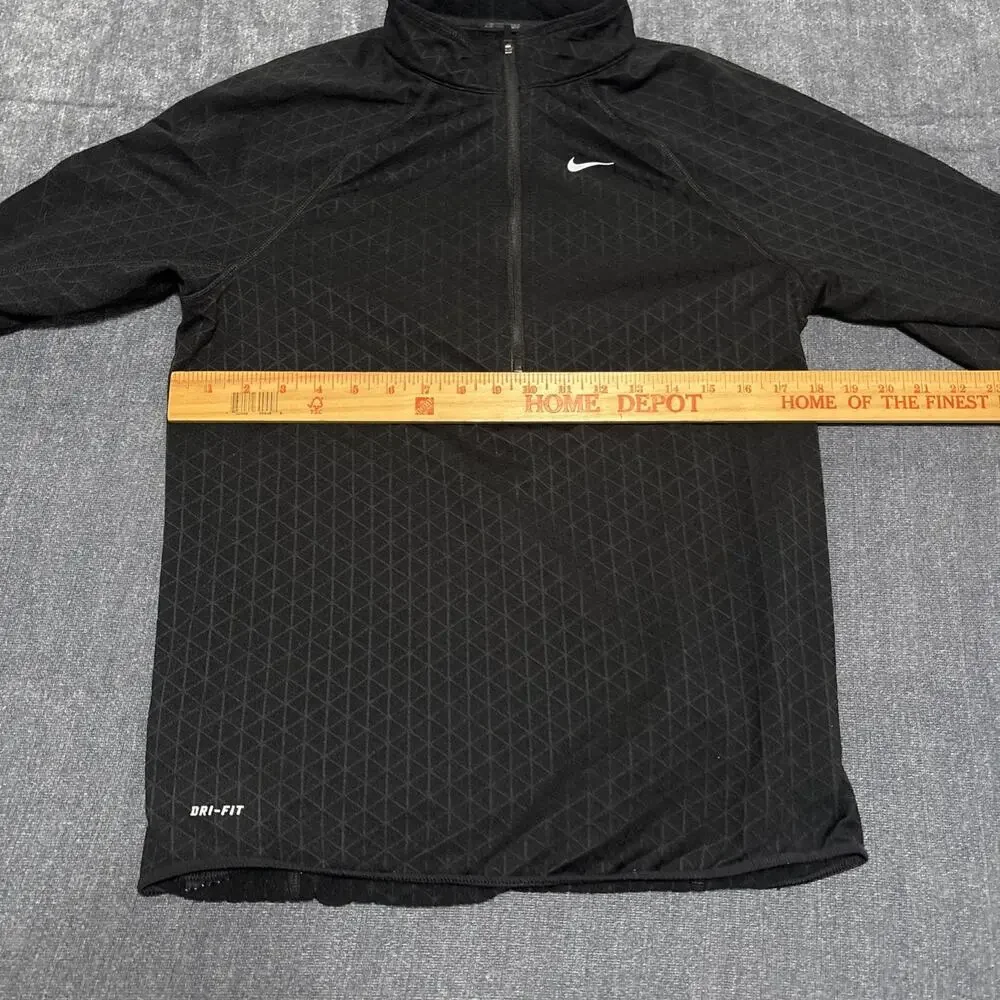 Nike Dri-FIT Element Men’s Black Half Zip Running Top Pullover Size S Reflective